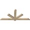 Ekena Millwork Kennewick Rough Sawn Timber Gable Bracket, Douglas Fir, 60"W x 27"H x 2"D x 4"F, 11/12 Pitch GBW060X27X0204KEN00RDF - alternate 2